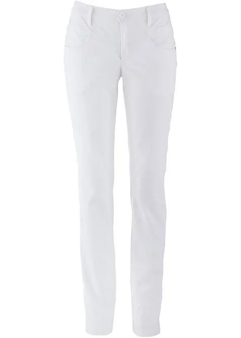 Pantaloni elasticizzati in bengalina, straight, bonprix