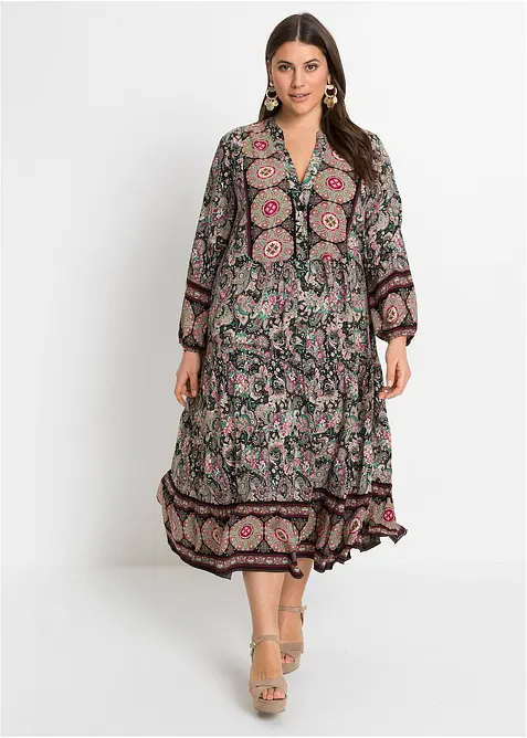 Abito tunica in viscosa fluente, petite, bonprix