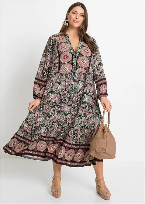 Abito tunica in viscosa fluente, petite, bonprix