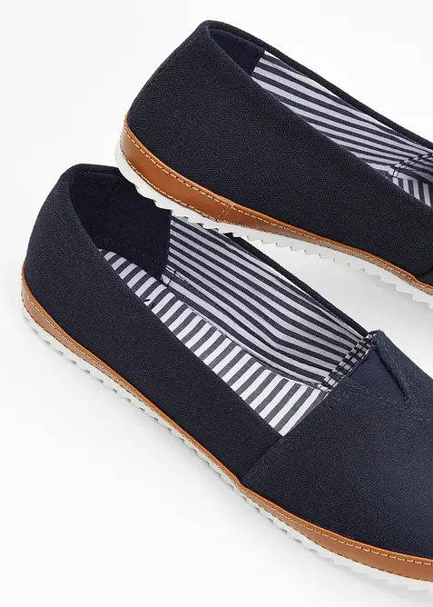 Slip on in tela di cotone, bonprix