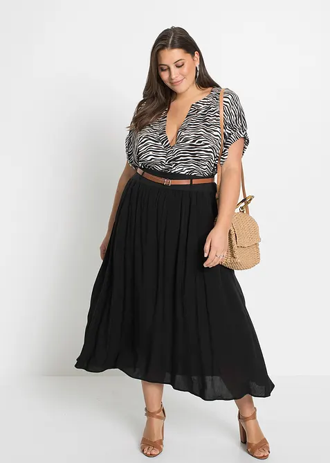 Maglione a trecce in puro cotone biologico riciclabile, bonprix