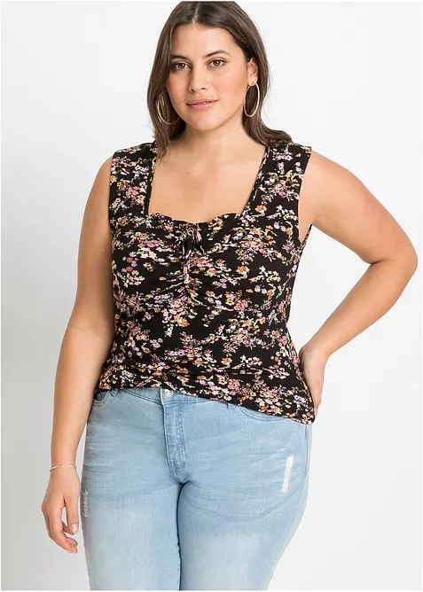 Top in misto viscosa, bonprix