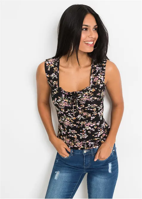 Top in misto viscosa, bonprix