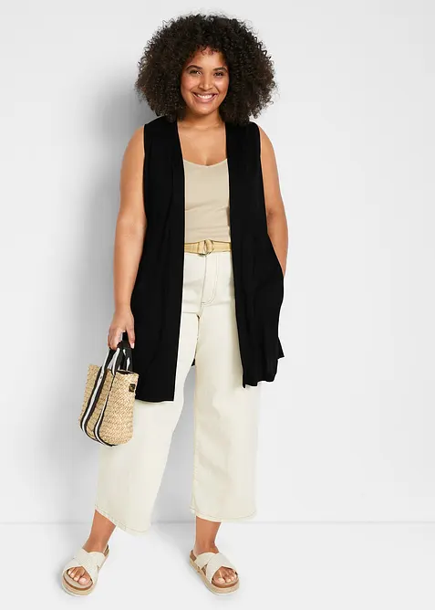 Gilet in maglina di viscosa, bonprix