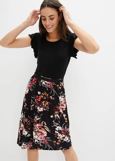 Abito in jersey di misto viscosa, bonprix