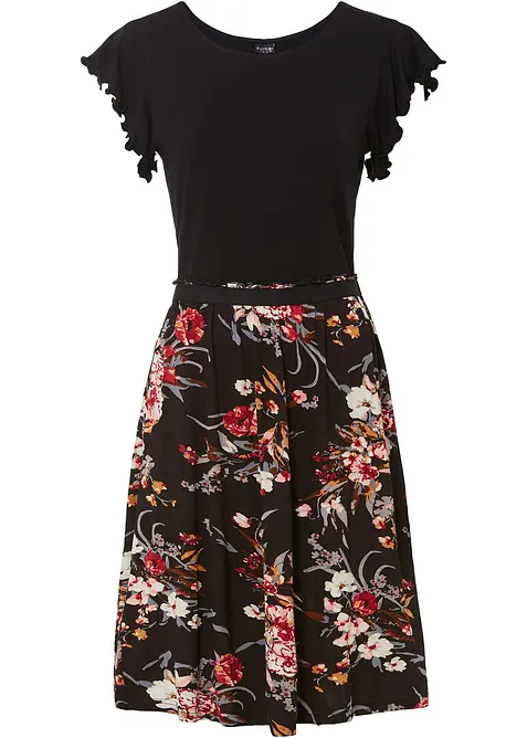 Abito in jersey di misto viscosa, bonprix