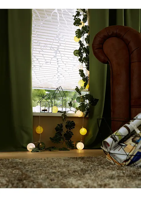 Tenda plissettata d&eacute;vor&eacute; con rami, bonprix