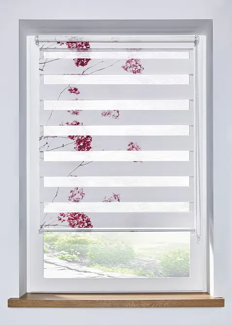 Tenda a rullo doppia con fiori, bonprix