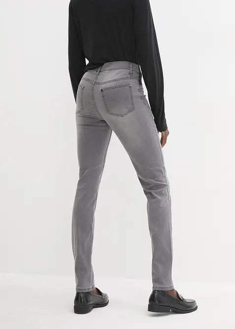 Jeans skinny elasticizzati, vita media, bonprix