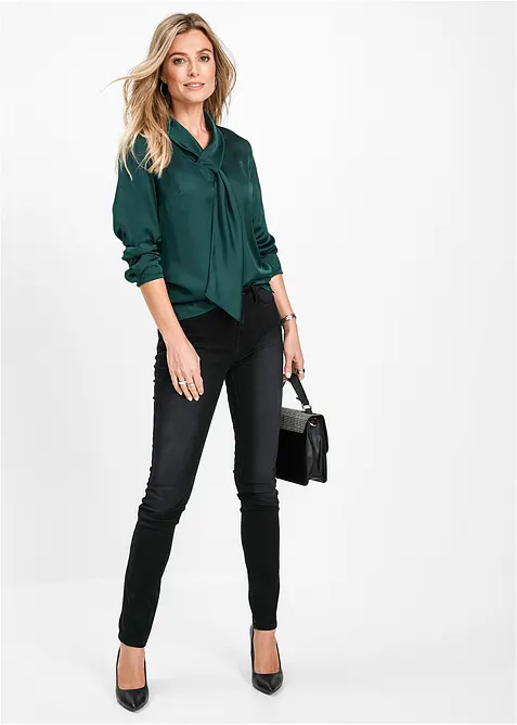 Jeans skinny elasticizzati, vita media, bonprix