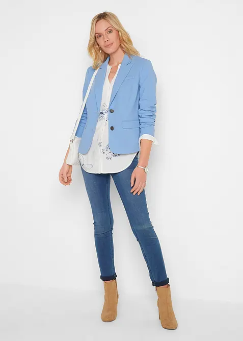 Jeans skinny elasticizzati, vita media, bonprix