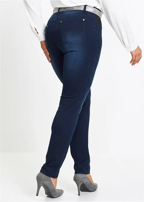 Jeans skinny elasticizzati, vita media, bonprix