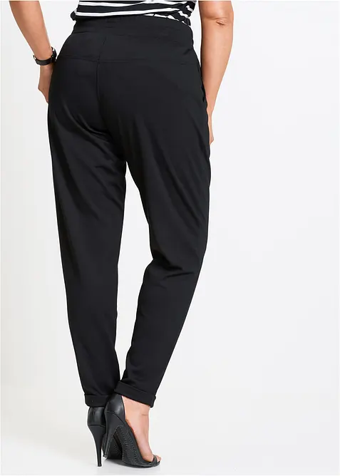 Pantaloni con elastico in vita in misto viscosa, bonprix