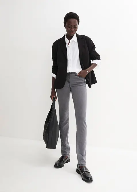 Jeans super stretch slim fit, vita media, bonprix