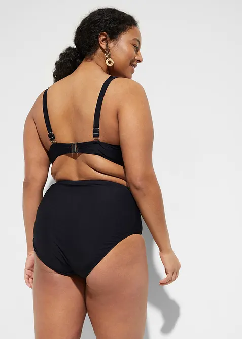 Slip per bikini a vita alta con effetto modellante leggero, bonprix