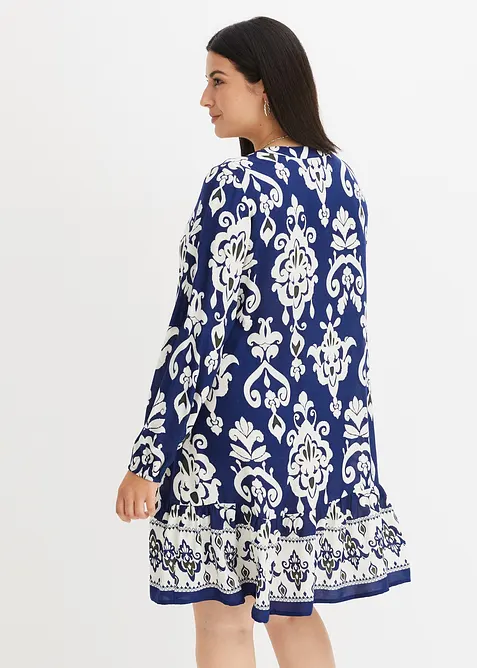 Abito tunica fantasia in viscosa fluida, bonprix