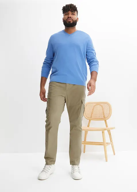 Maglione in  filato fine di misto cotone morbido, bonprix