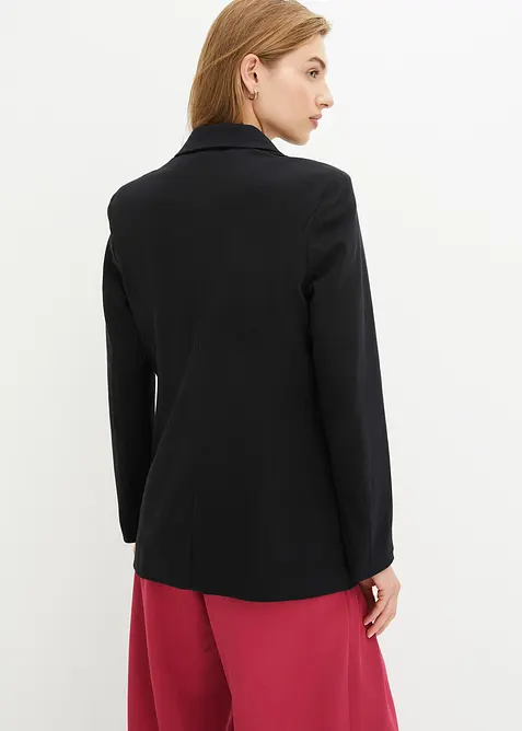 Blazer lungo in jersey di cotone, bonprix