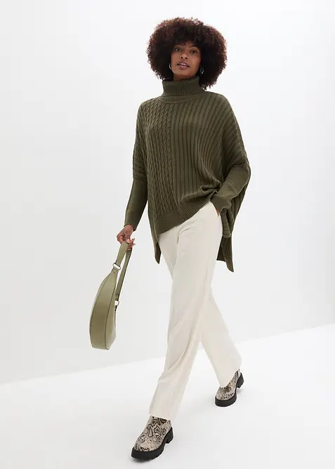 Maglione oversize stile poncho, bonprix