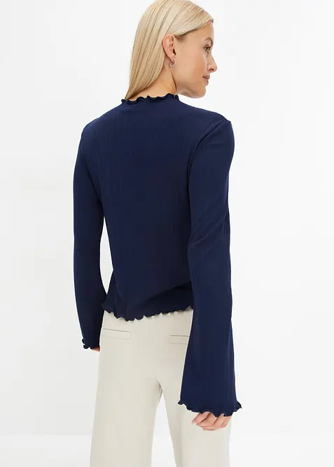 Maglia a maniche lunghe a coste, bonprix