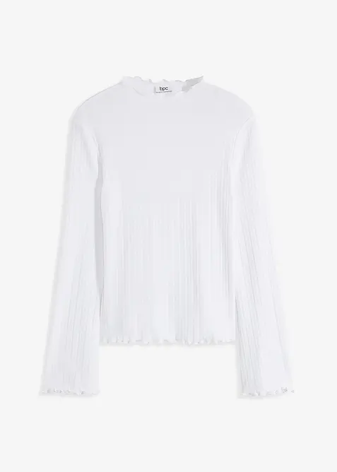 Maglia a maniche lunghe a coste, bonprix