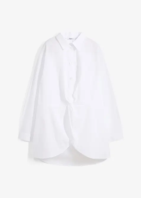 Camicetta asimmetrica in puro cotone, bonprix