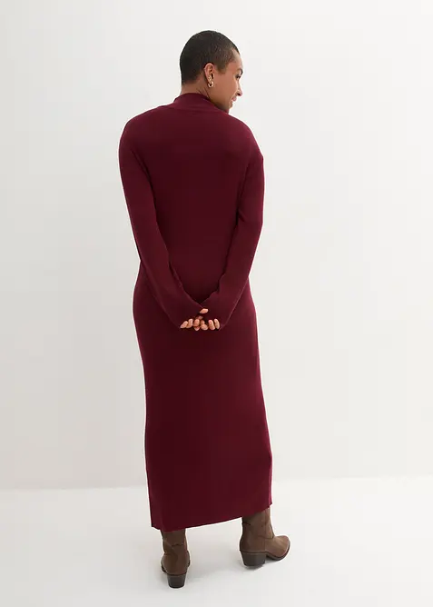 Abito lungo in filato fine di misto viscosa fluente, bonprix