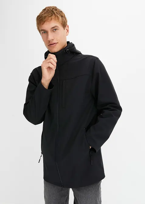 Parka in softshell con cappuccio staccabile, bonprix
