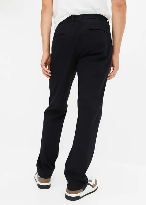 Pantaloni chino elasticizzati con cotone biologico relaxed fit, straight, bonprix