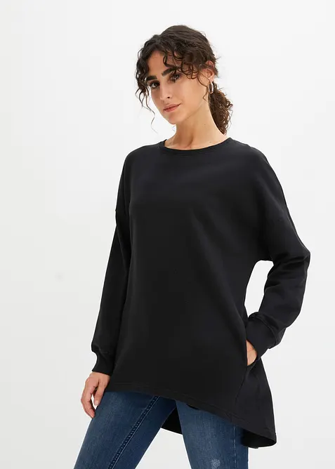 Felpa oversize in puro cotone, bonprix
