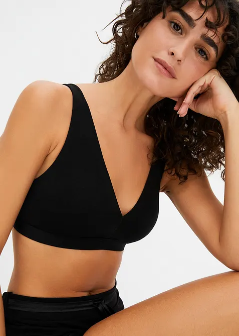 Bralette senza ferretto con cotone biologico, bonprix