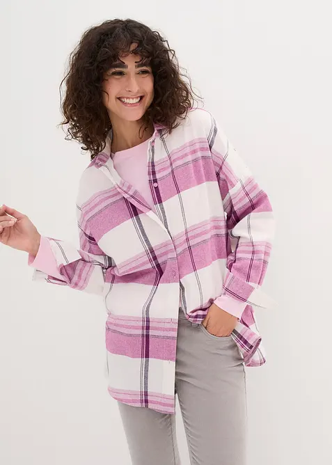 Camicia in flanella di puro cotone, bonprix