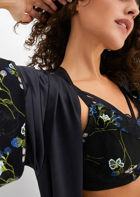 Reggiseno minimizer con ferretto e ricami, bonprix