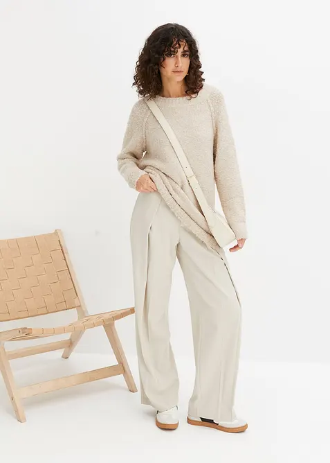 Maglione in filato teddy grosso, bonprix