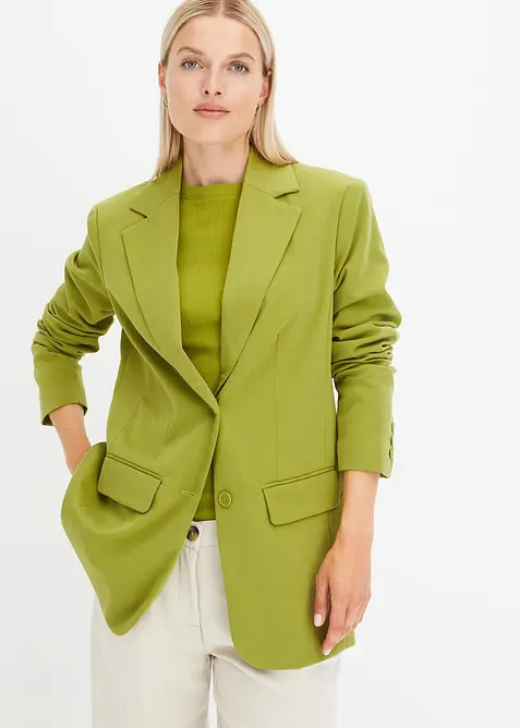 Blazer lungo in misto viscosa, bonprix