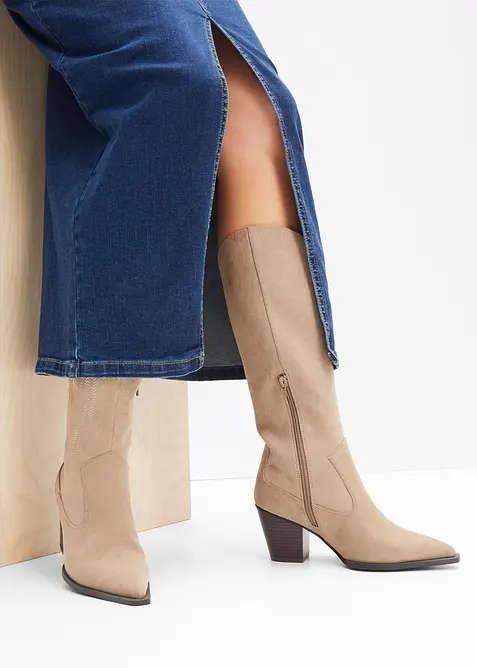 Stivali texani con ricami, bonprix