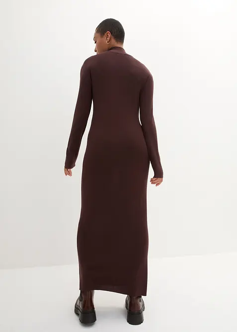 Abito lungo in filato fine di misto viscosa fluente, bonprix