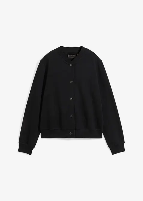 Bomber in felpa con automatici, bonprix