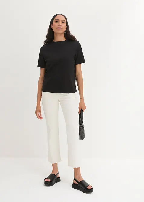 T-shirt in puro cotone biologico pesante, bonprix