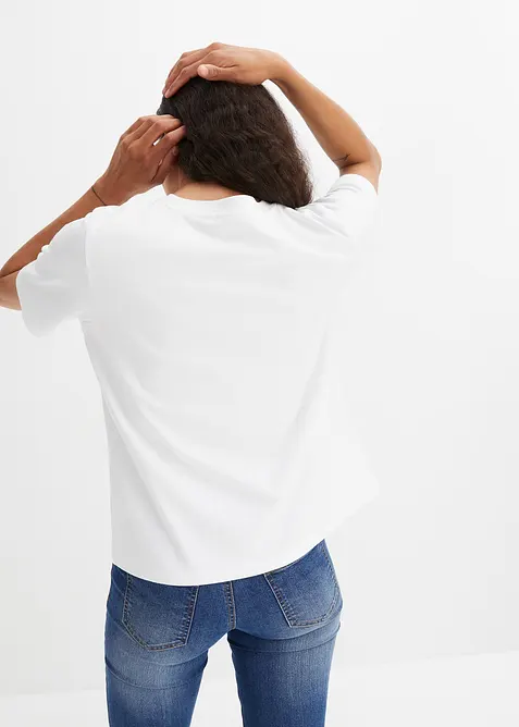 T-shirt in puro cotone biologico pesante, bonprix