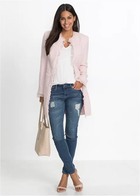 Blazer lungo in bouclé, bonprix