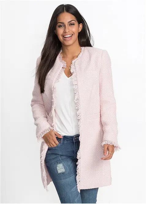 Blazer lungo in bouclé, bonprix