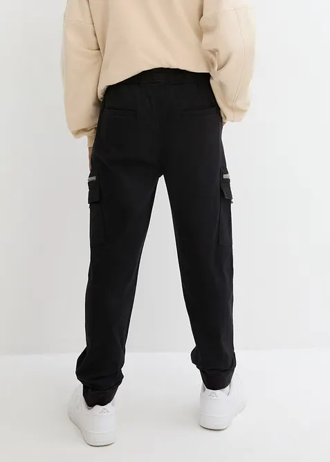 Pantaloni cargo in misto cotone elasticizzato regular fit, straight, bonprix