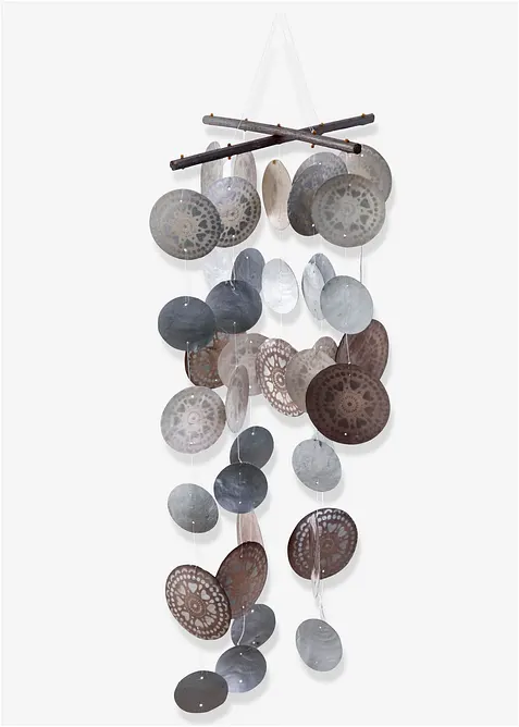 Sonaglio a vento Boltze in conchiglia capiz, Boltze Home Collections