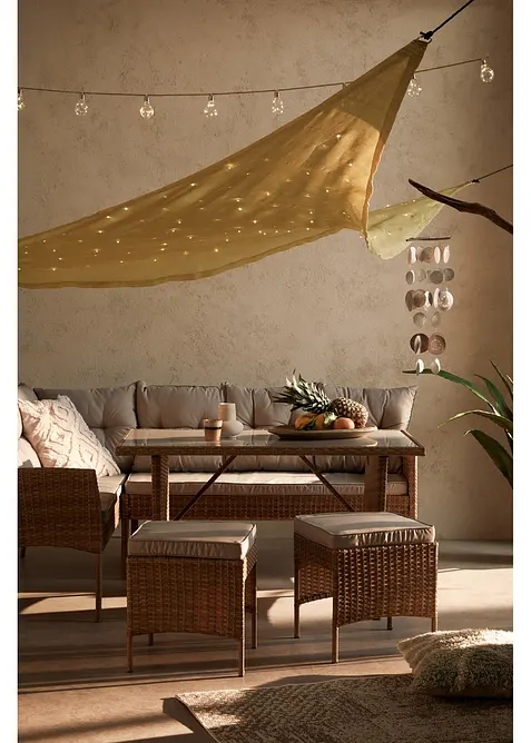 Sonaglio a vento Boltze in conchiglia capiz, Boltze Home Collections