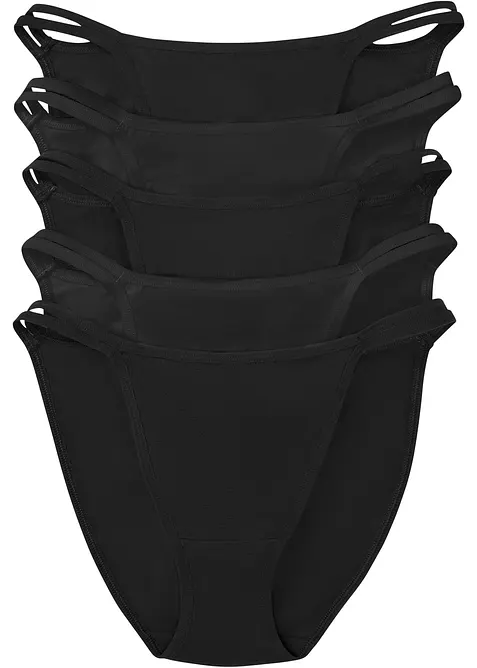 Tanga mini slip con cotone biologico (pacco da 5), bonprix