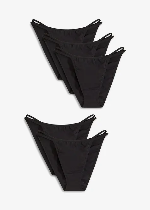 Tanga mini slip con cotone biologico (pacco da 5), bonprix