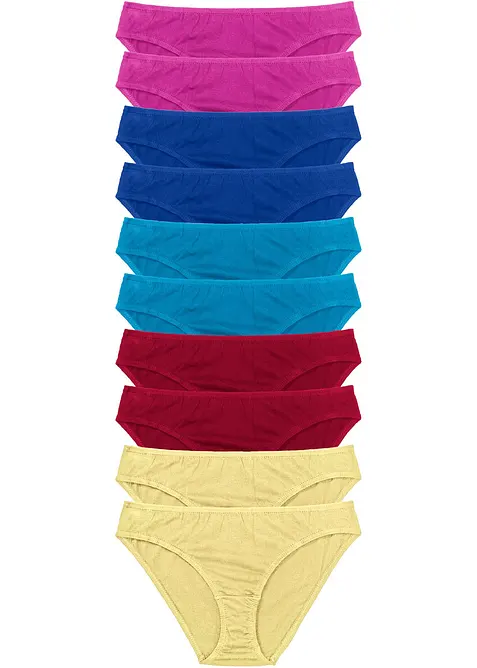 Slip con morbido cotone (pacco da 10), bonprix