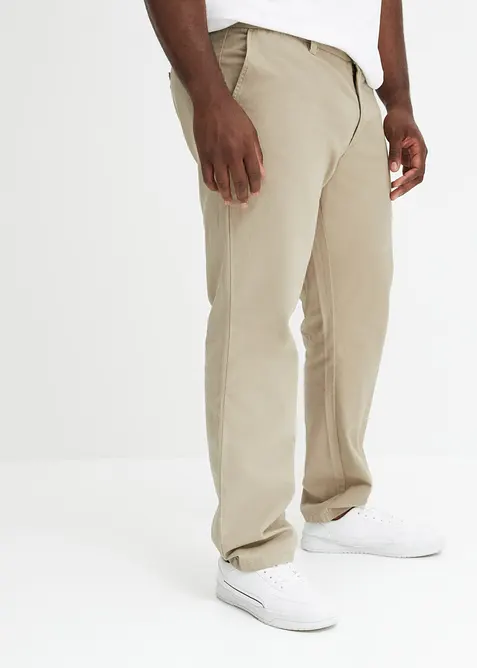 Pantaloni chino in puro cotone regular fit, straight, bonprix