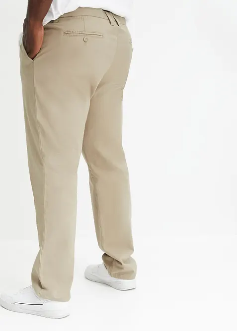 Pantaloni chino in puro cotone regular fit, straight, bonprix